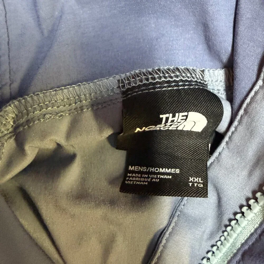The North Face Fanorak Jacket XXL Blue Colorblock Packable‎ EUC